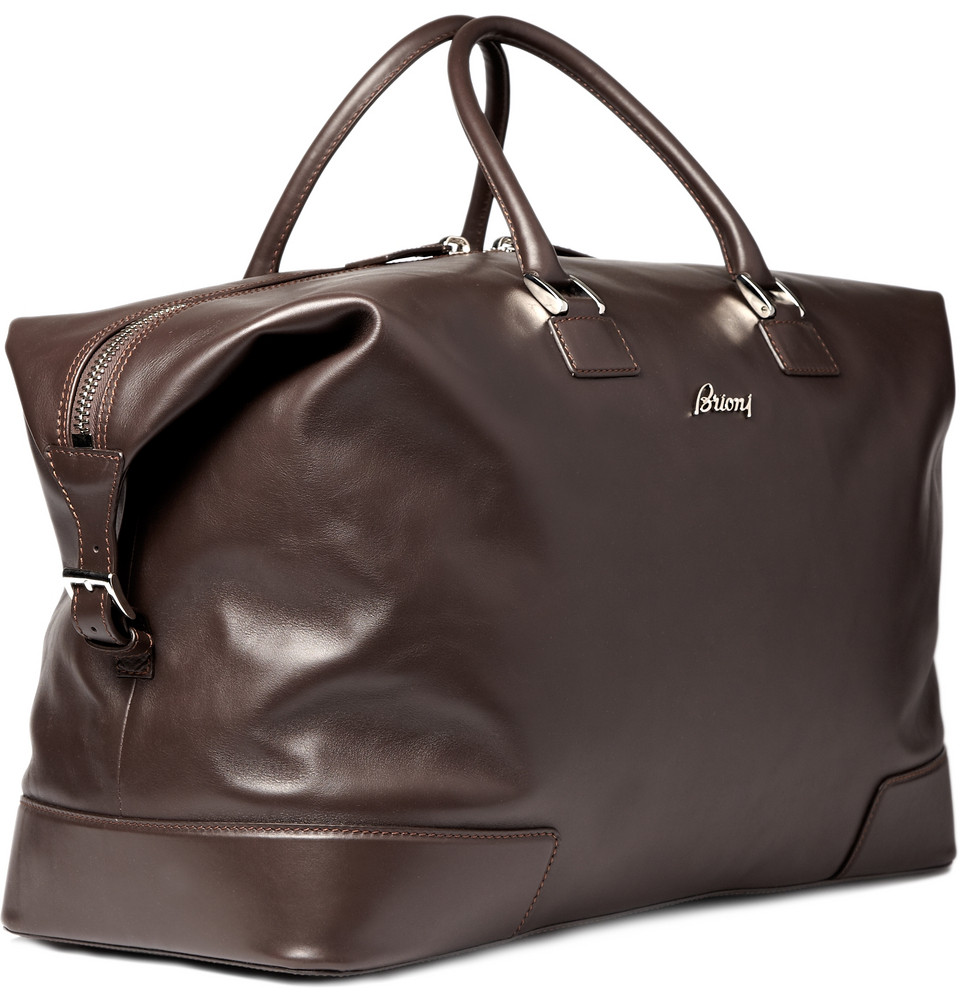 Fossil Mens Leather Travel Bag