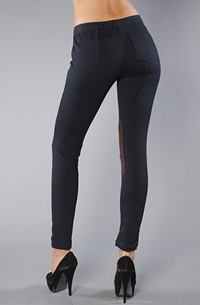 Free People The Seamed Equestrian Ponte Pull On Pants in Navy in Blue ...