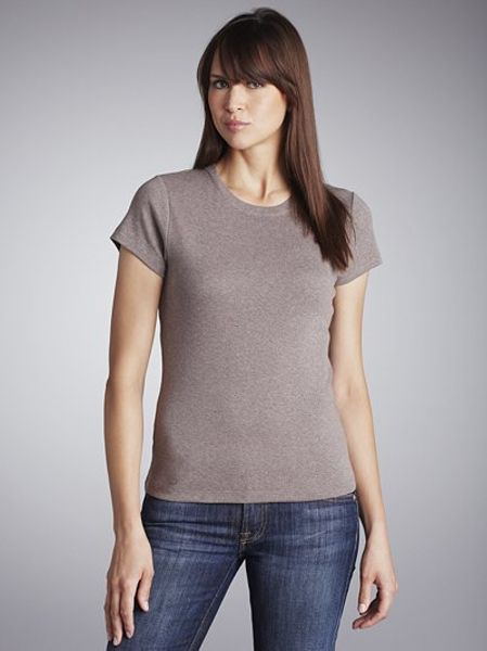 John Lewis Women Classic T Shirt Taupe in Gray (taupe) | Lyst