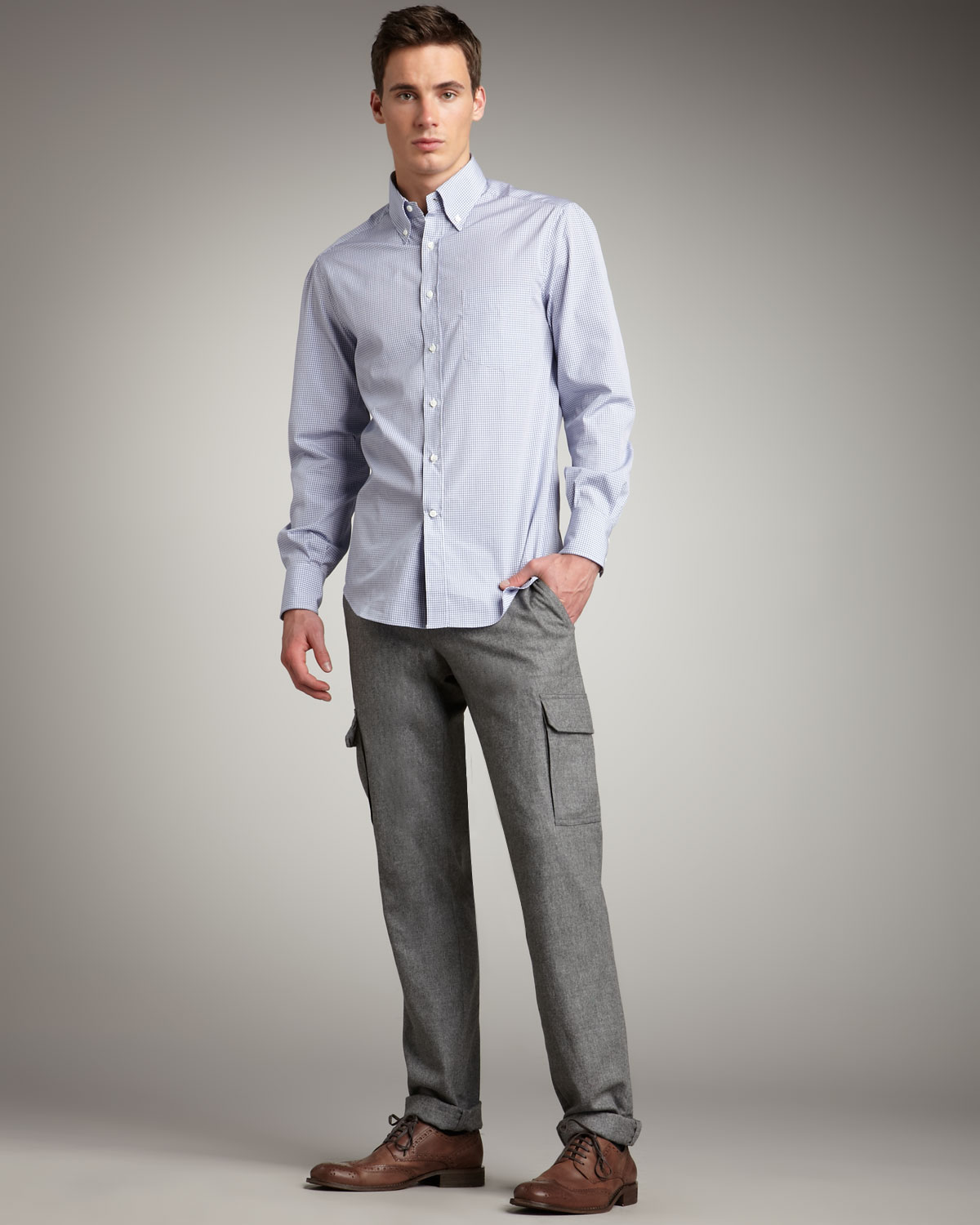 cargo pants with flannel
