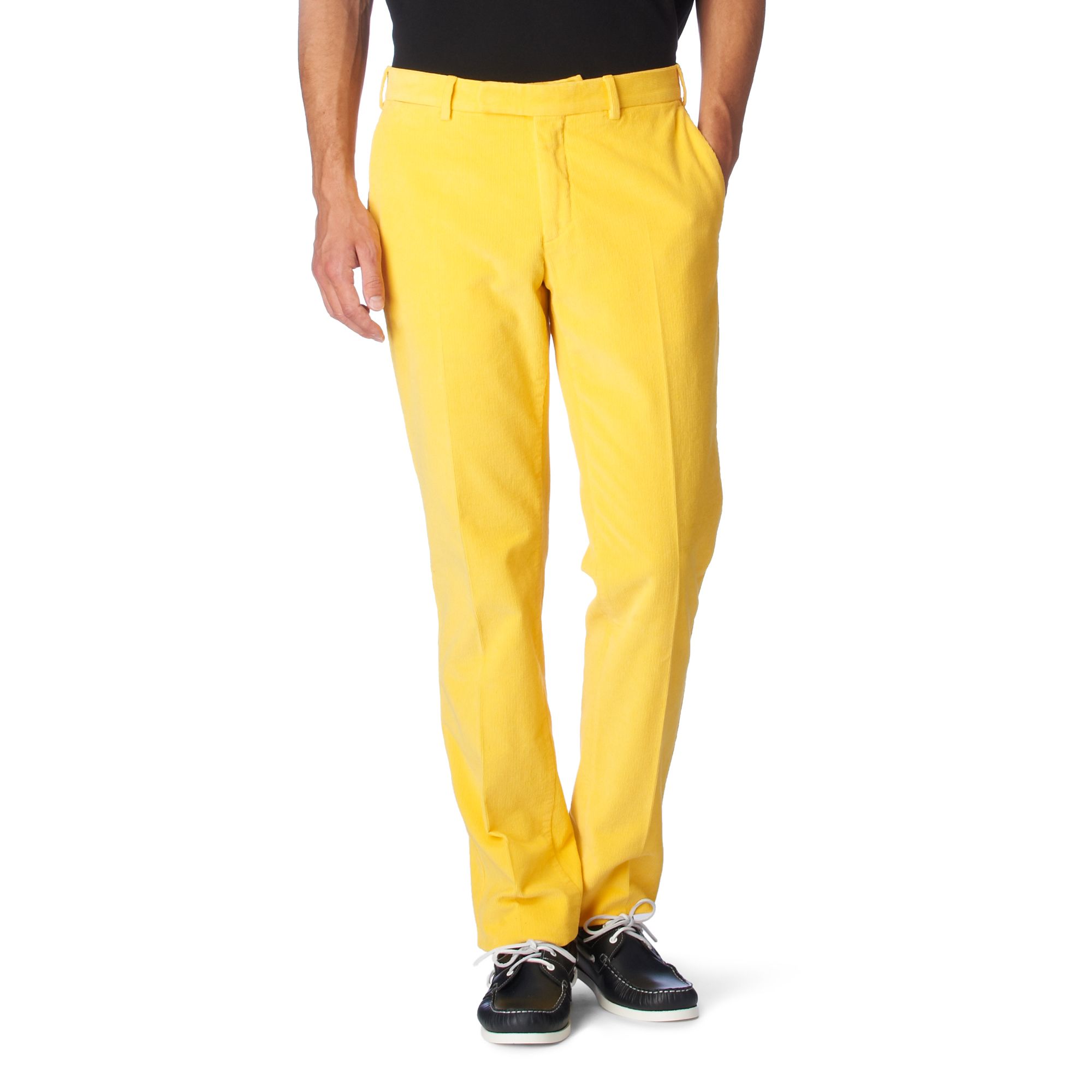 Ralph Lauren Preppy Corduroy Trousers in Yellow for Men | Lyst