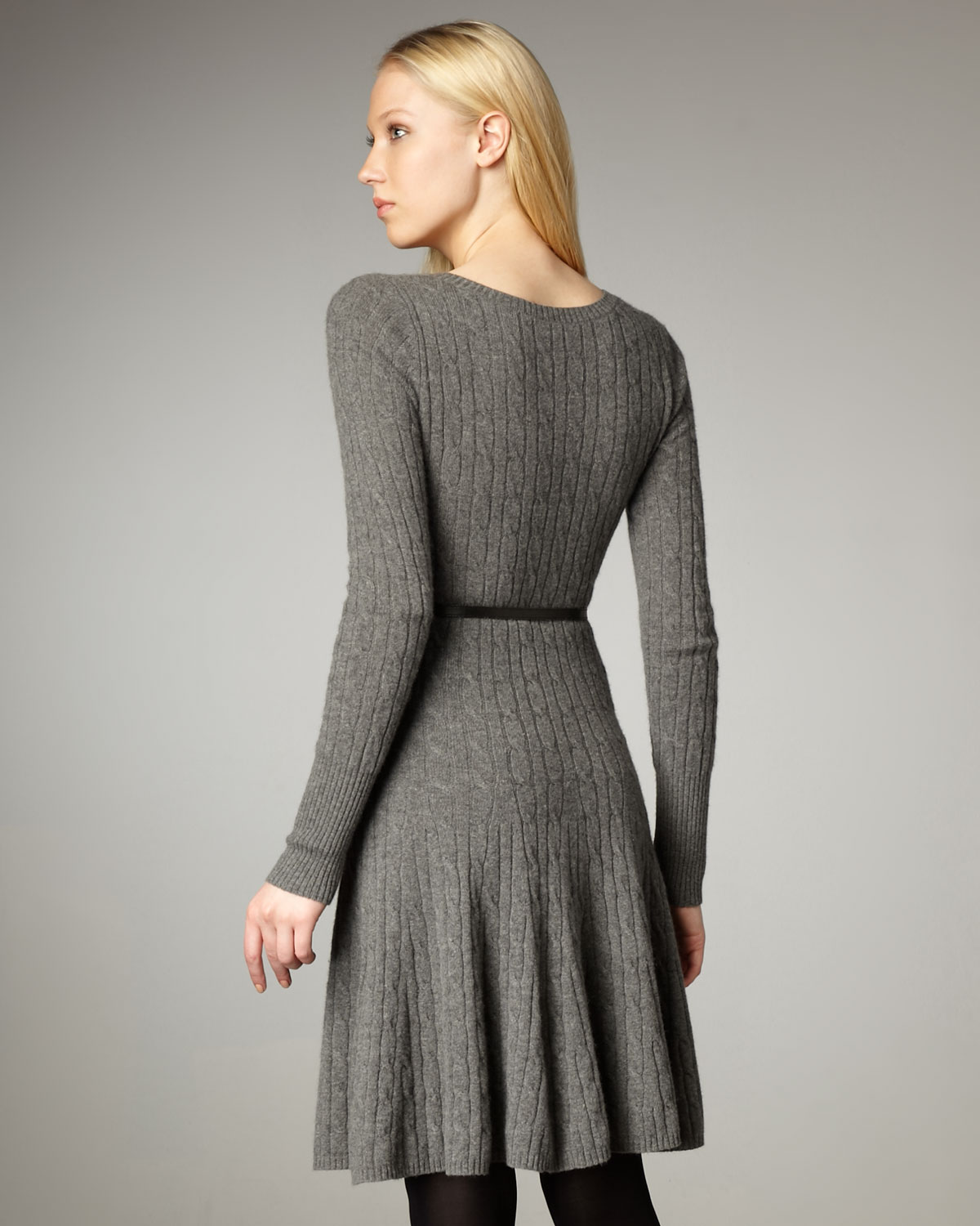 flare knit dress