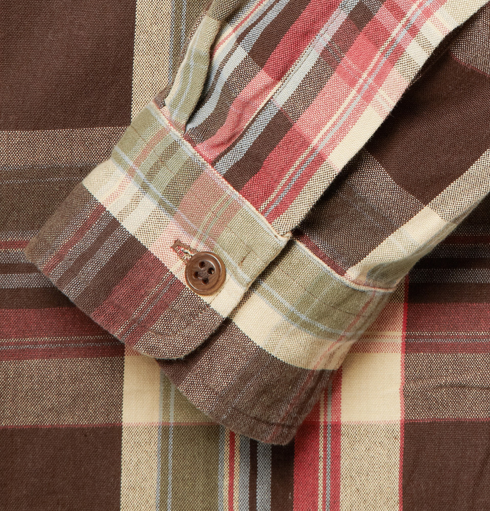 plaid shirt elbow patches