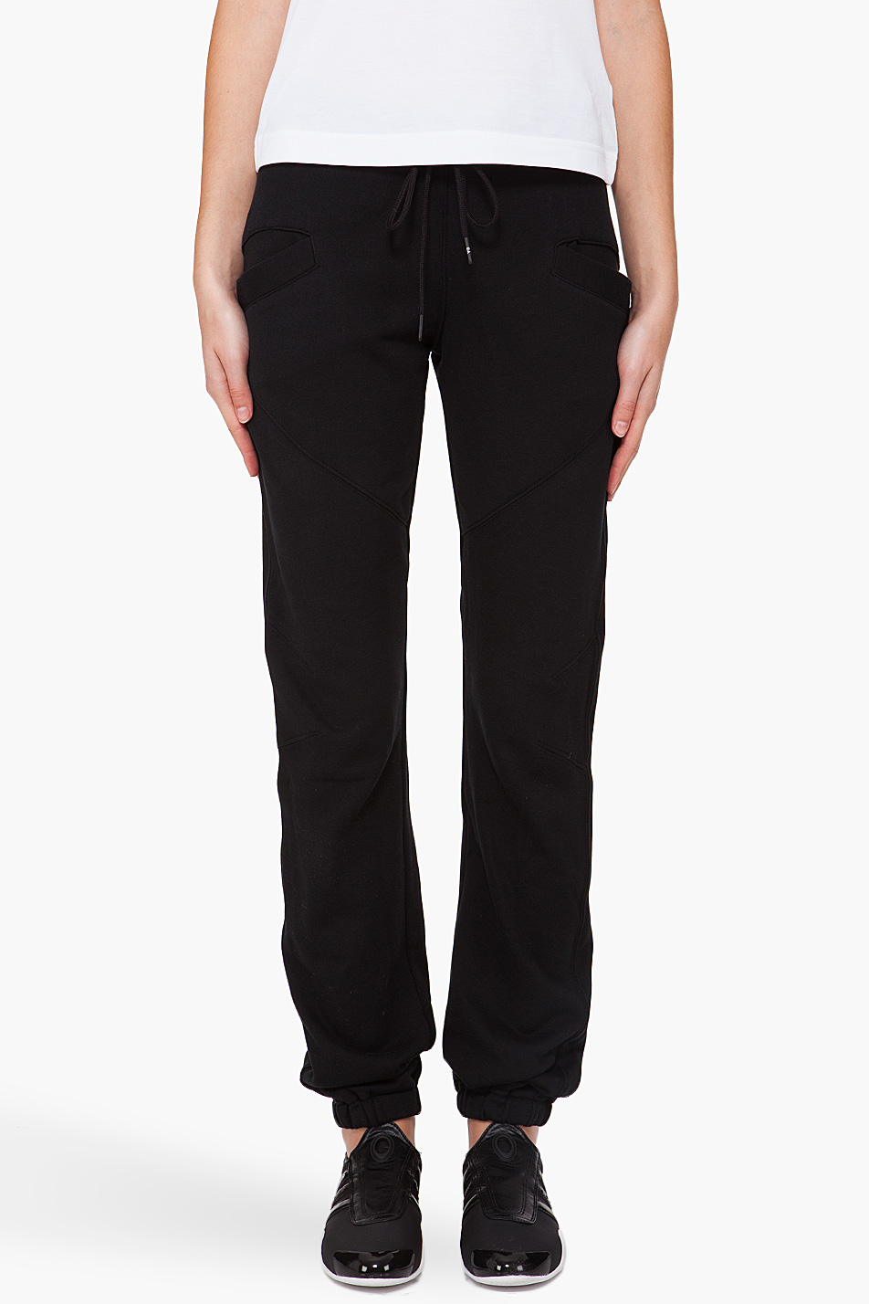 Y3 Lux Track Pants in Black Lyst