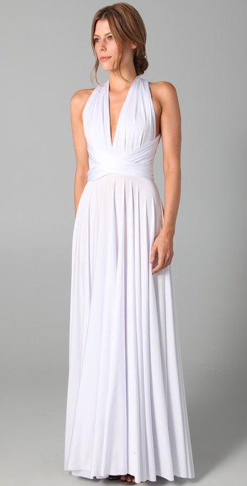 Lyst Twobirds Long Convertible Dress  in White 