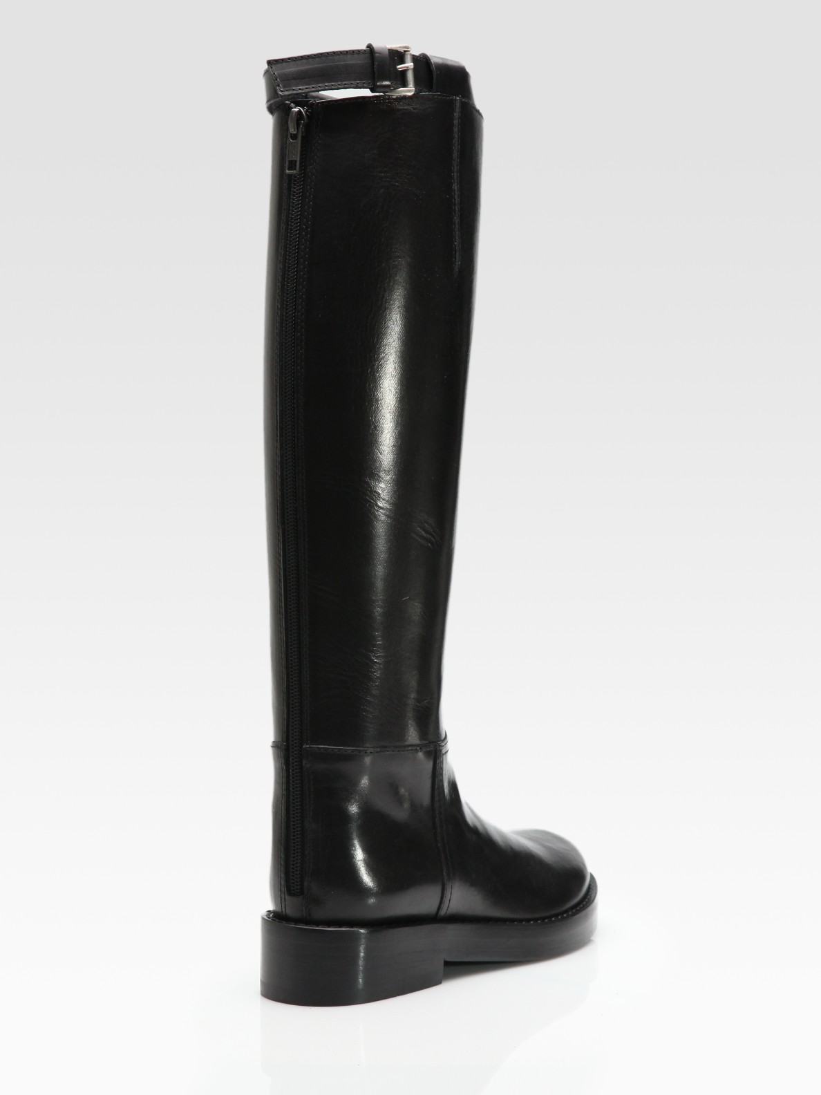 Ann Demeulemeester Riding Boot in Black Lyst
