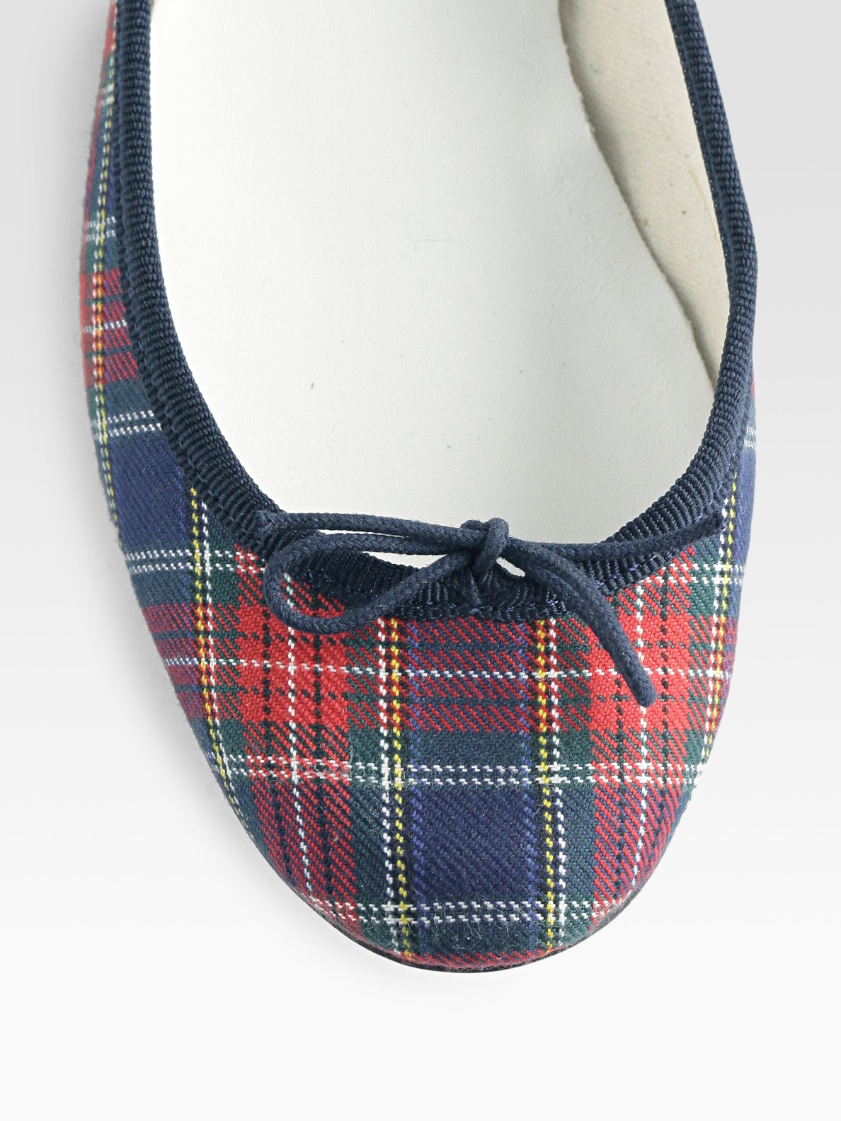 tartan bow flats