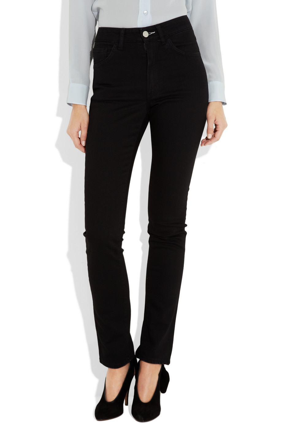 Acne Studios Needle High-rise Skinny Jeans in Black | Lyst Canada