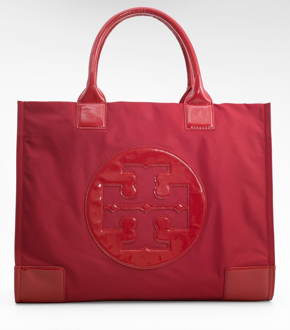 Tory Burch Nylon Ella Tote in Red Lyst