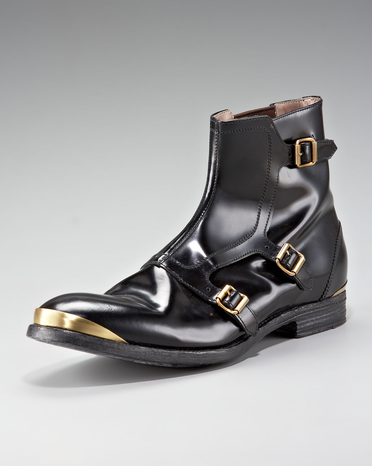 monk strap boots mens
