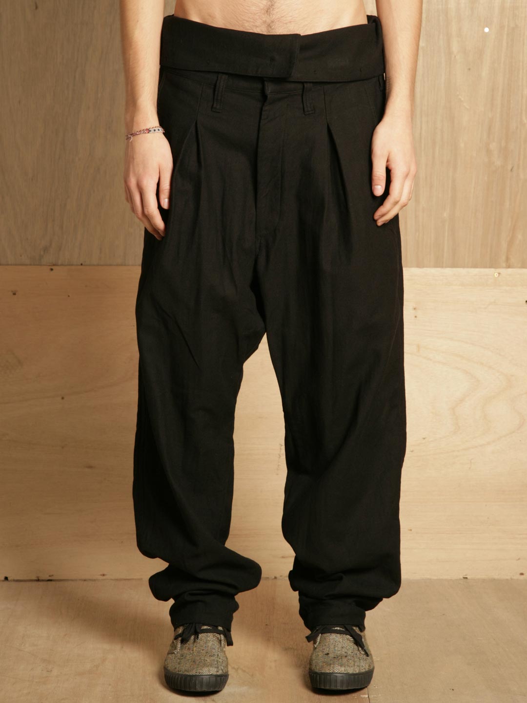 Yohji Yamamoto Mens High Waisted Pants in Black for Men | Lyst