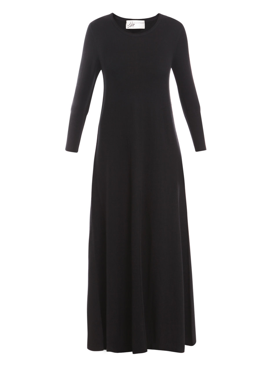 Madeleine thompson A-line Maxi Cashmere Dress in Black | Lyst