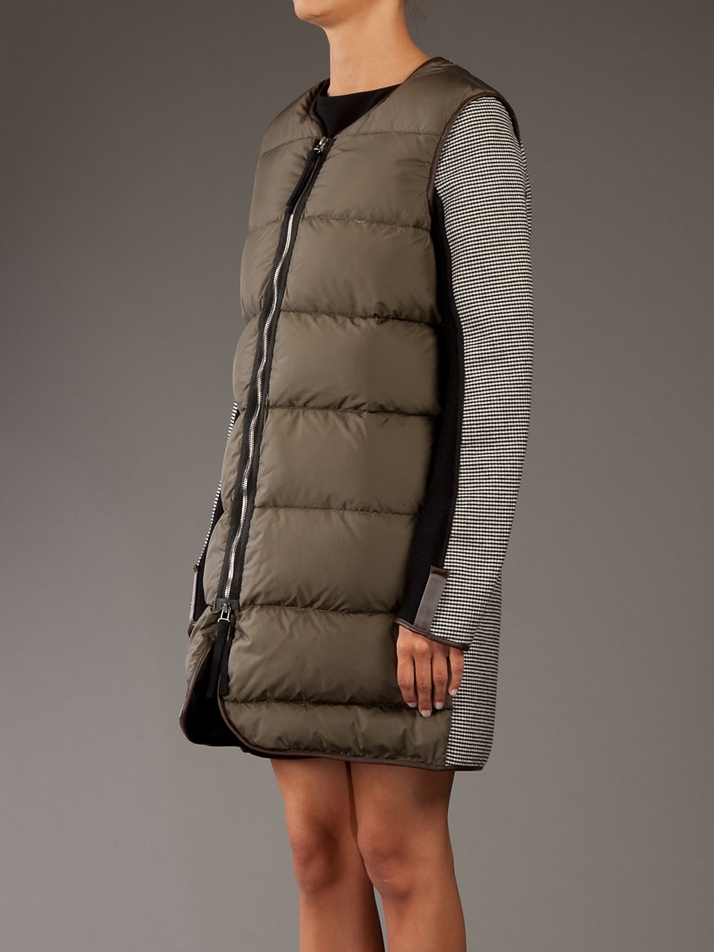 Marni Padded Coat in Khaki (Green) Lyst