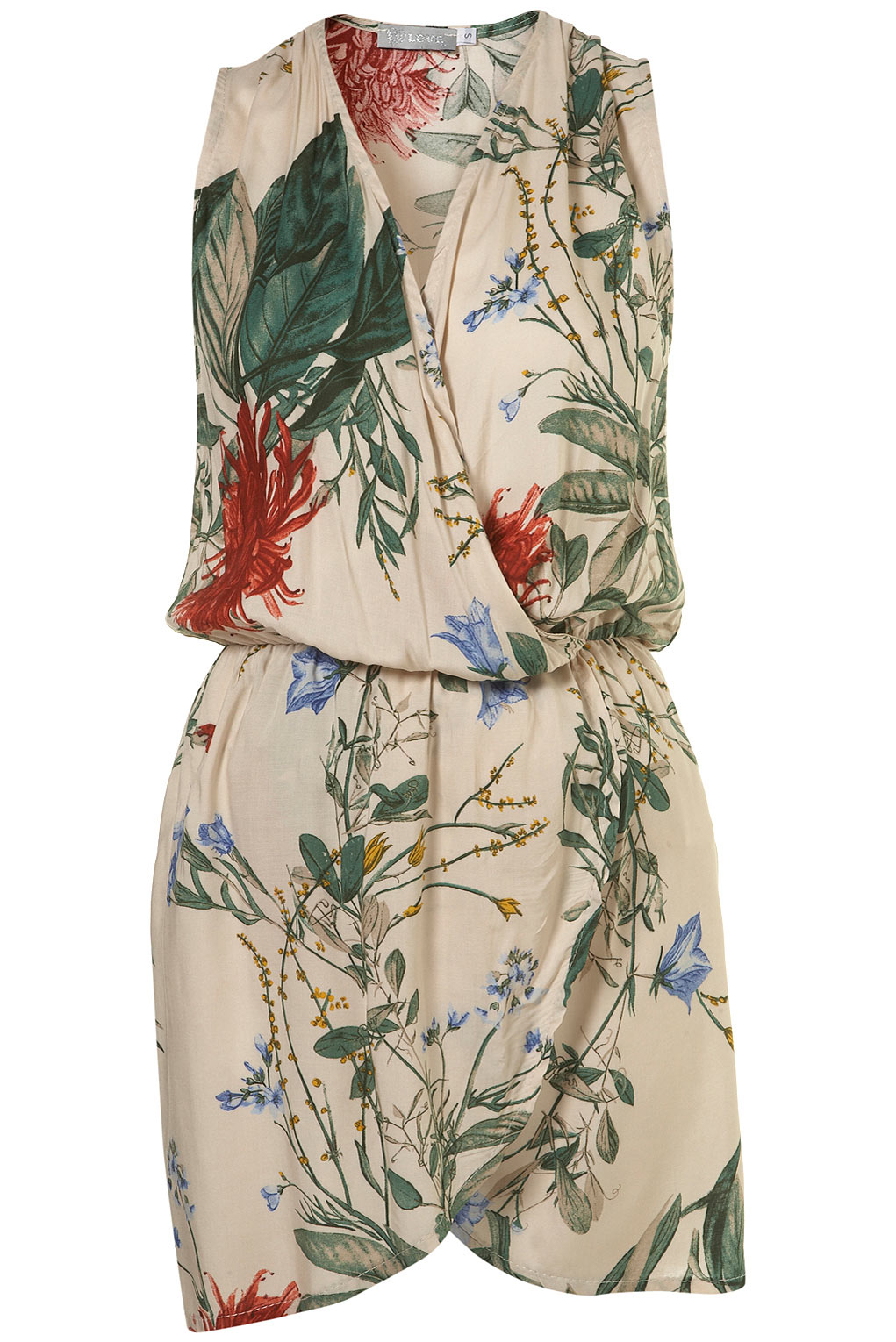 Botanic Crossover Dress By Love** in Floral (green) Lyst