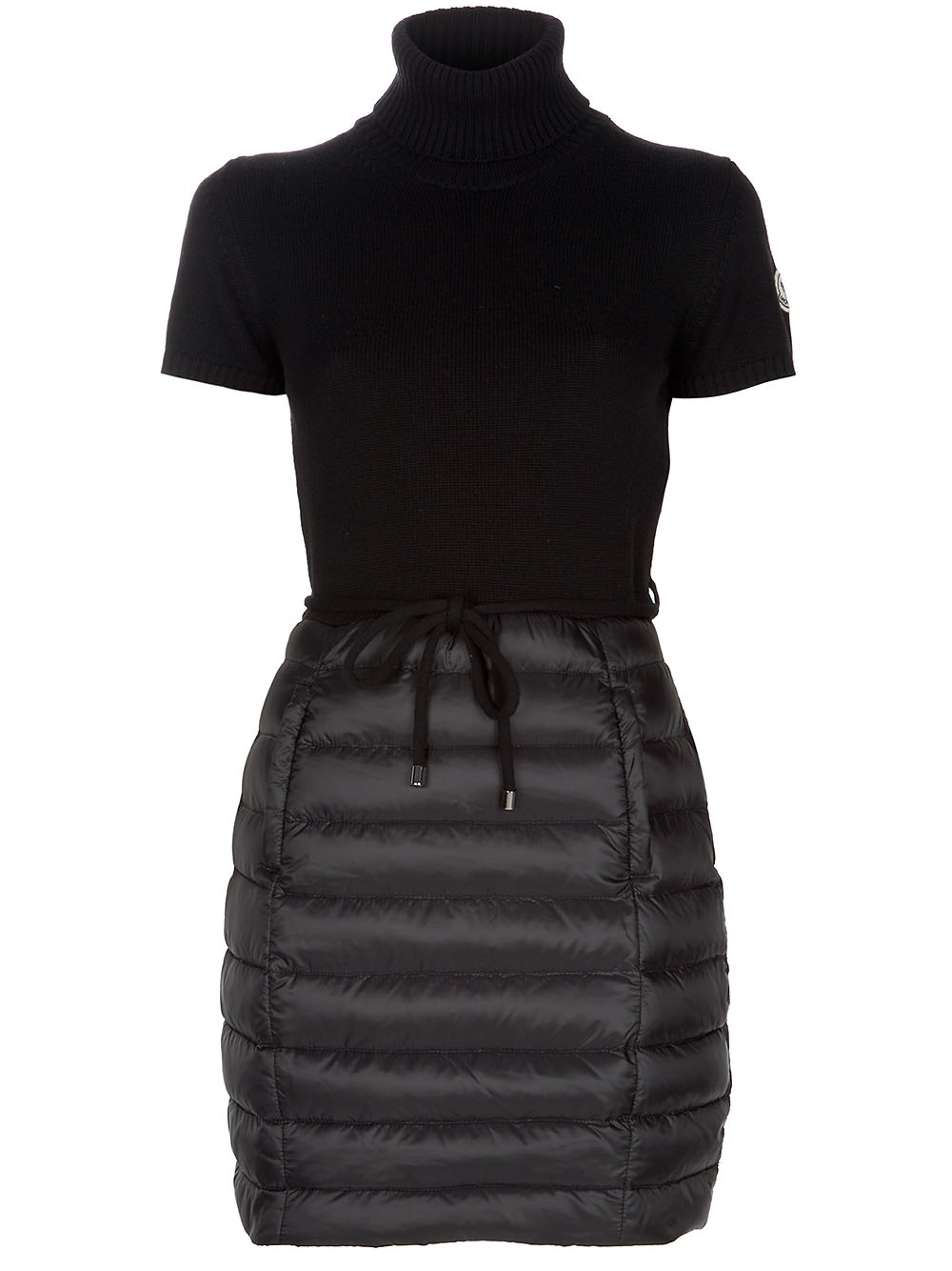 Moncler Padded Dress in Black | Lyst