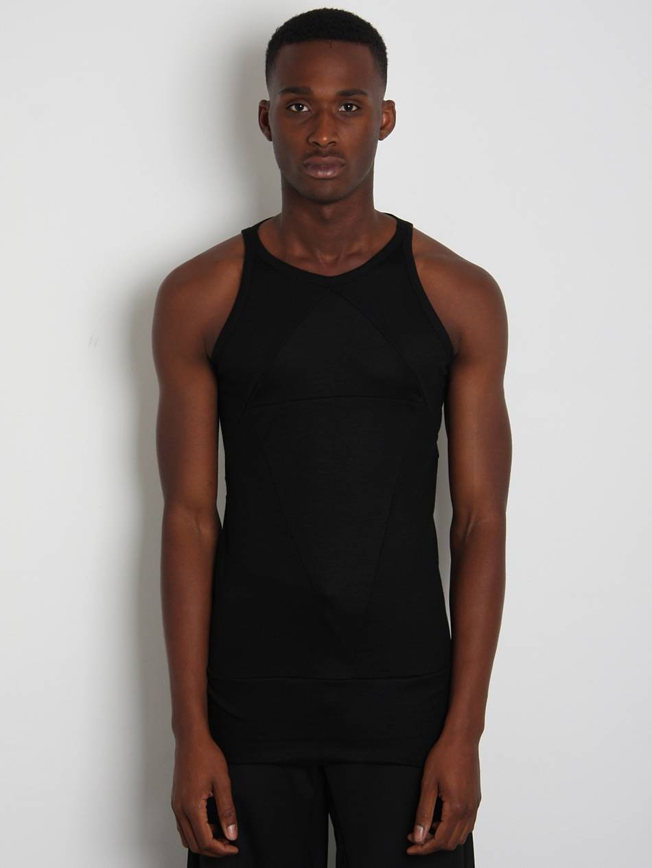 Gareth Pugh Mens Triangle Insert Vest in Black for Men | Lyst