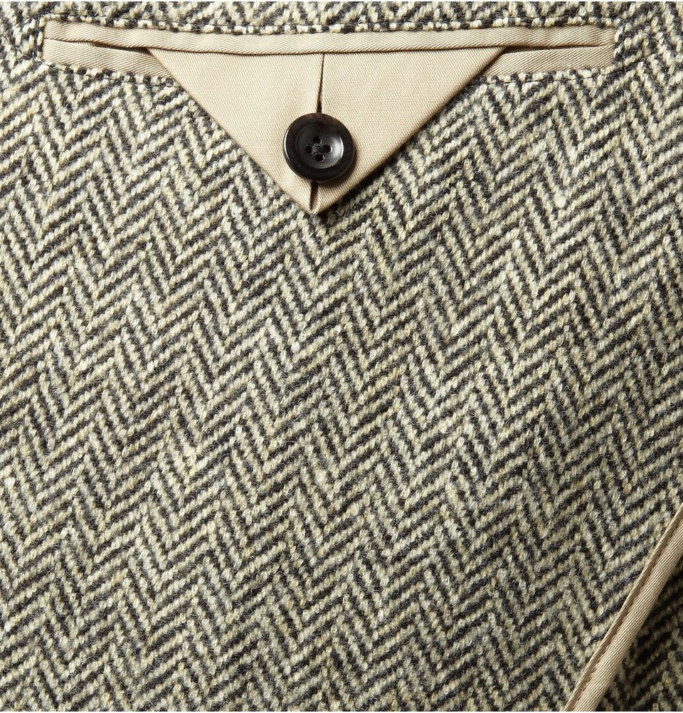Polo Ralph Lauren Rolling 3 Button Levien Herringbone Blazer in Gray