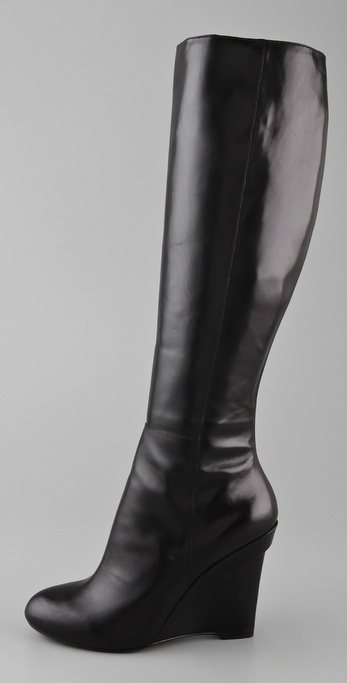 vera wang wedge boots