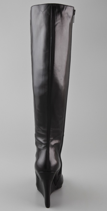 vera wang wedge boots