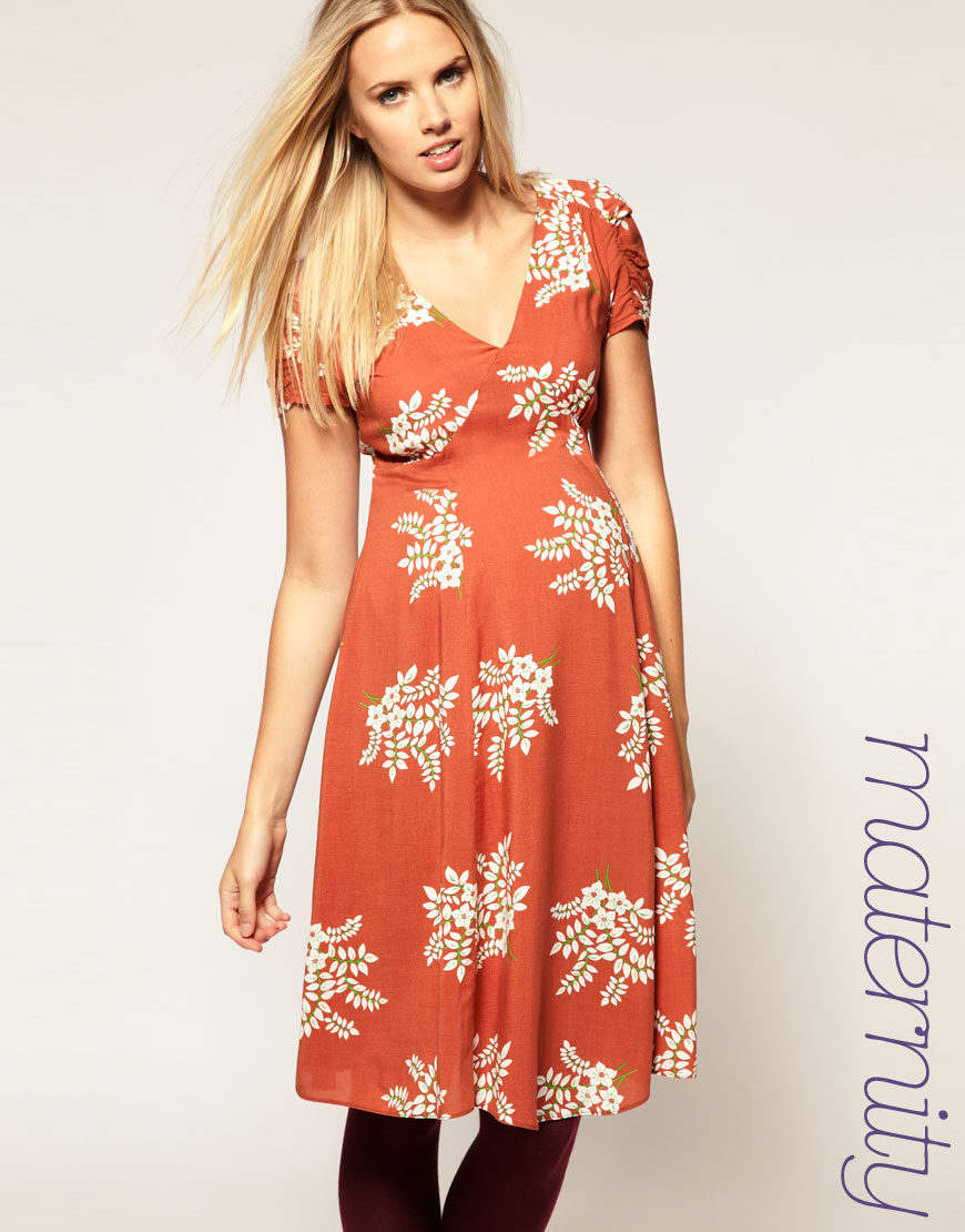 asos maternity tea dress