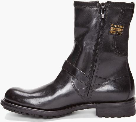 G-star Raw Patton Rigger Boots in Black for Men | Lyst