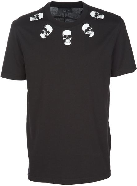 Givenchy Skull Printed T-shirt in Black for Men | Lyst