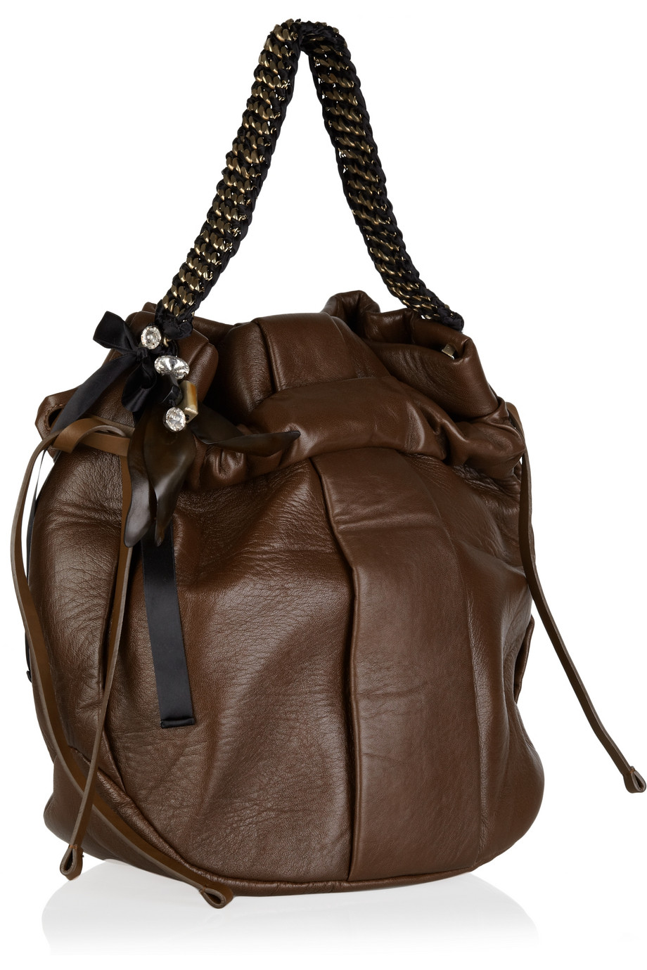 marni brown leather bag