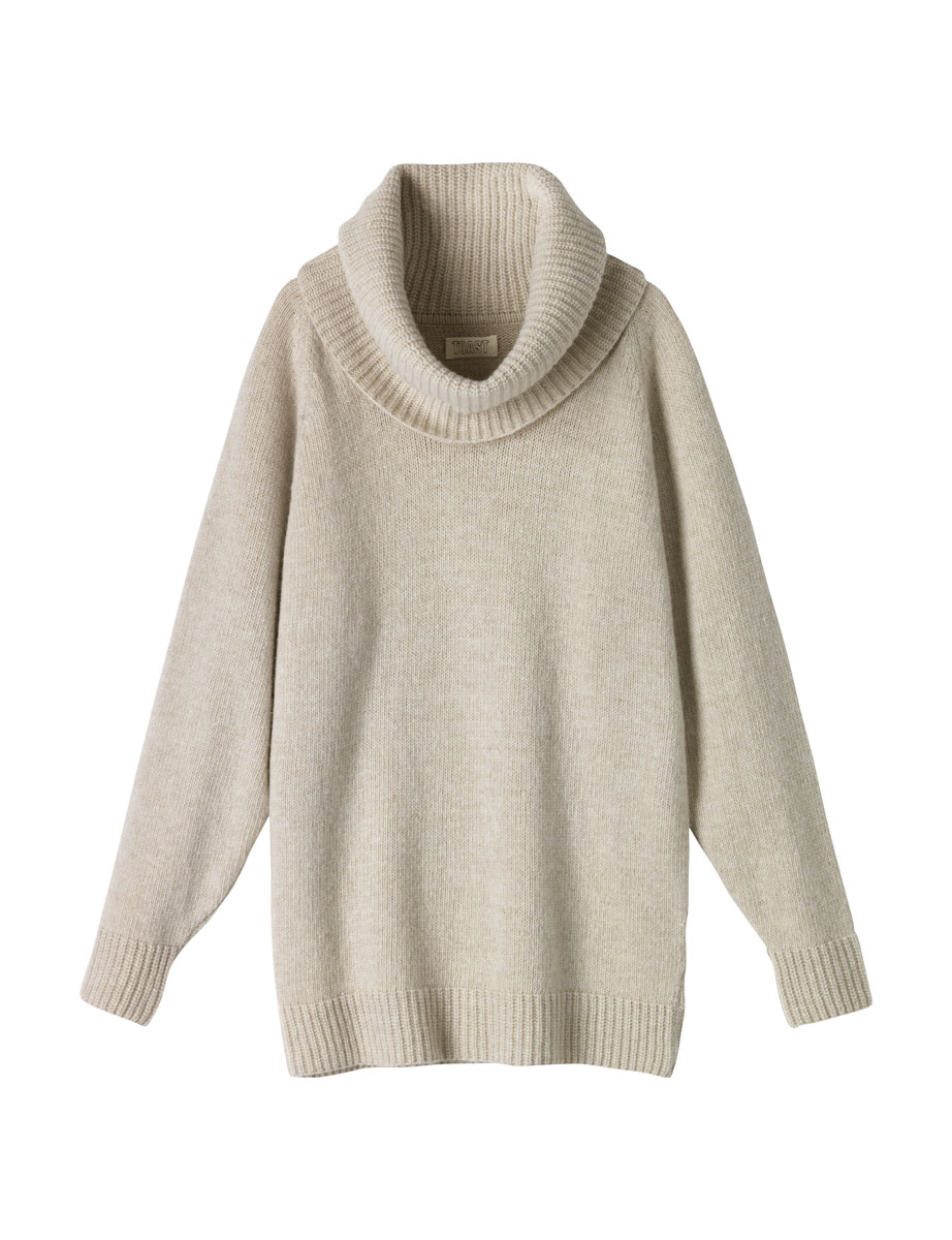 Toast Martha Cowl Neck Sweater in Beige (winter white) | Lyst