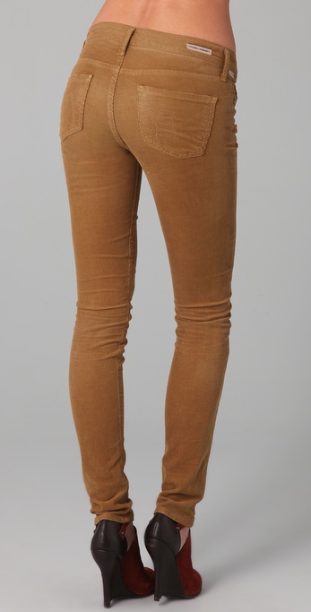 Citizens of humanity Avedon Skinny Corduroy Pants in Brown (whiskey) | Lyst