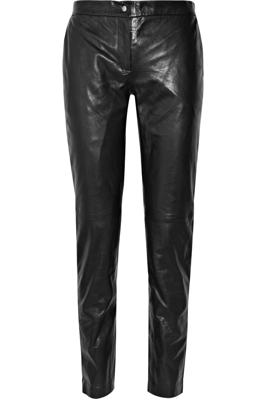 moschino leather pants