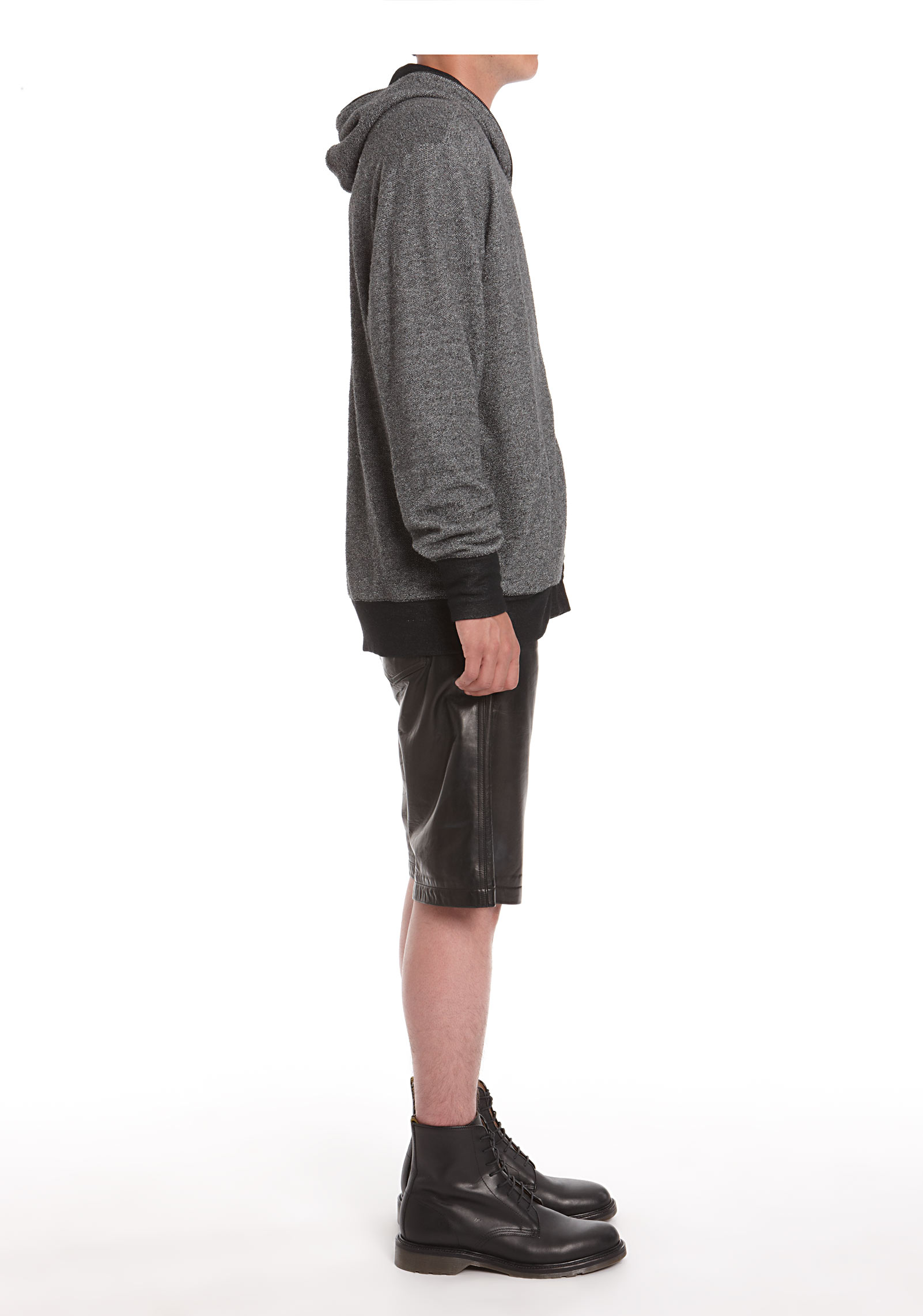 Lyst - Alexander Wang Leather Shorts in Black for Men