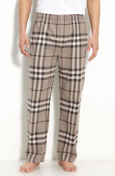 Burberry Check Pajama Pants in Gray for Men (smoke trench) | Lyst