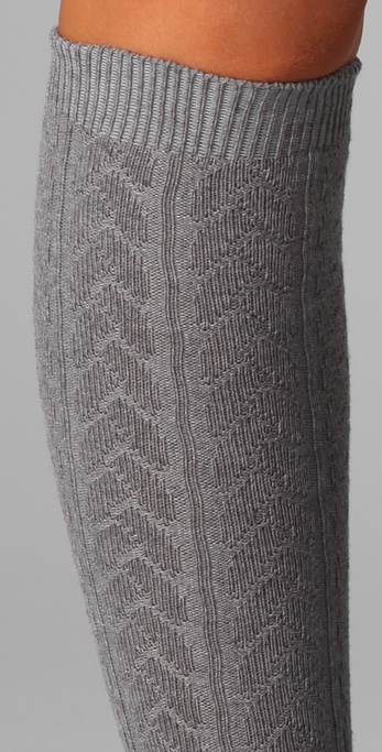 Falke Striggings Cable Knit Knee High Socks in Grey (Gray) - Lyst