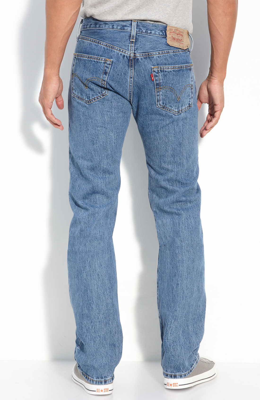 Levi's Red Tab™ 501 Original Fit Button Fly Jeans (medium Stonewash ...