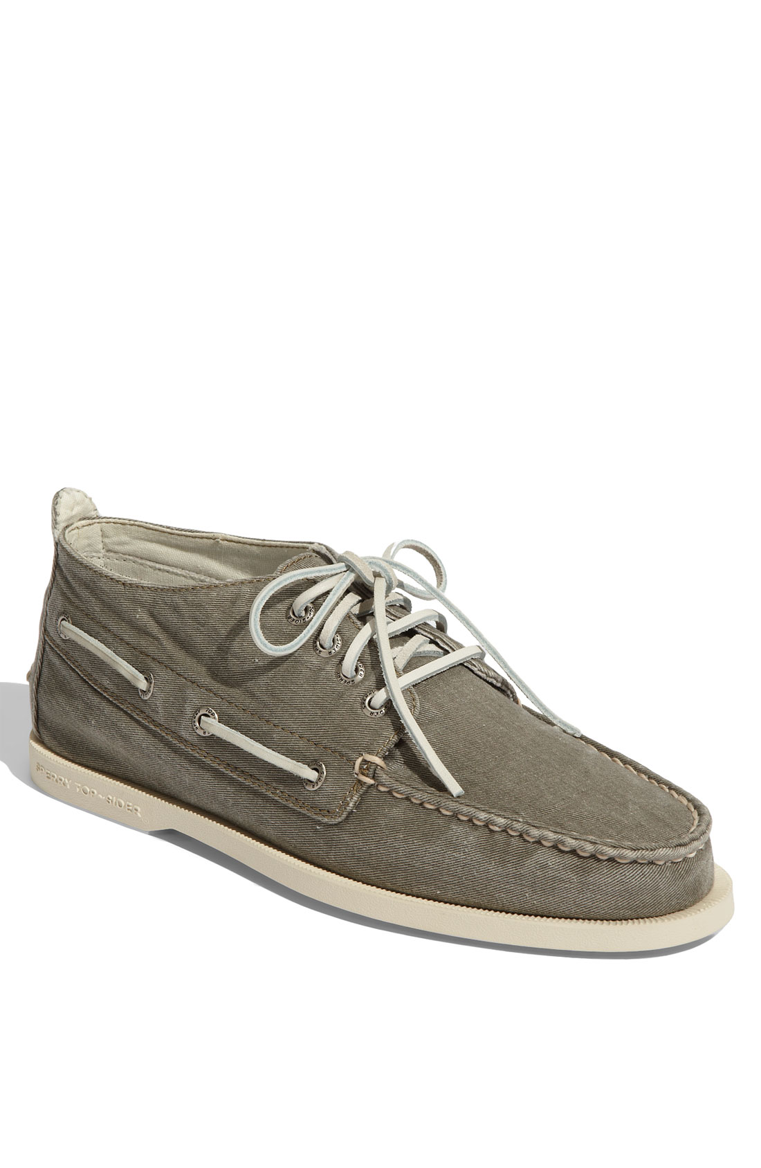 Sperry Top-sider Chukka Canvas Boat Shoe in Green for Men (olive salt ...