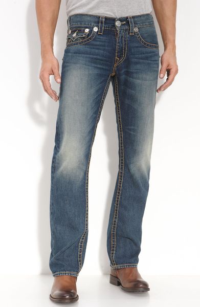 True Religion Ricky - Big T Straight Leg Jeans (victory Wash) in Blue ...
