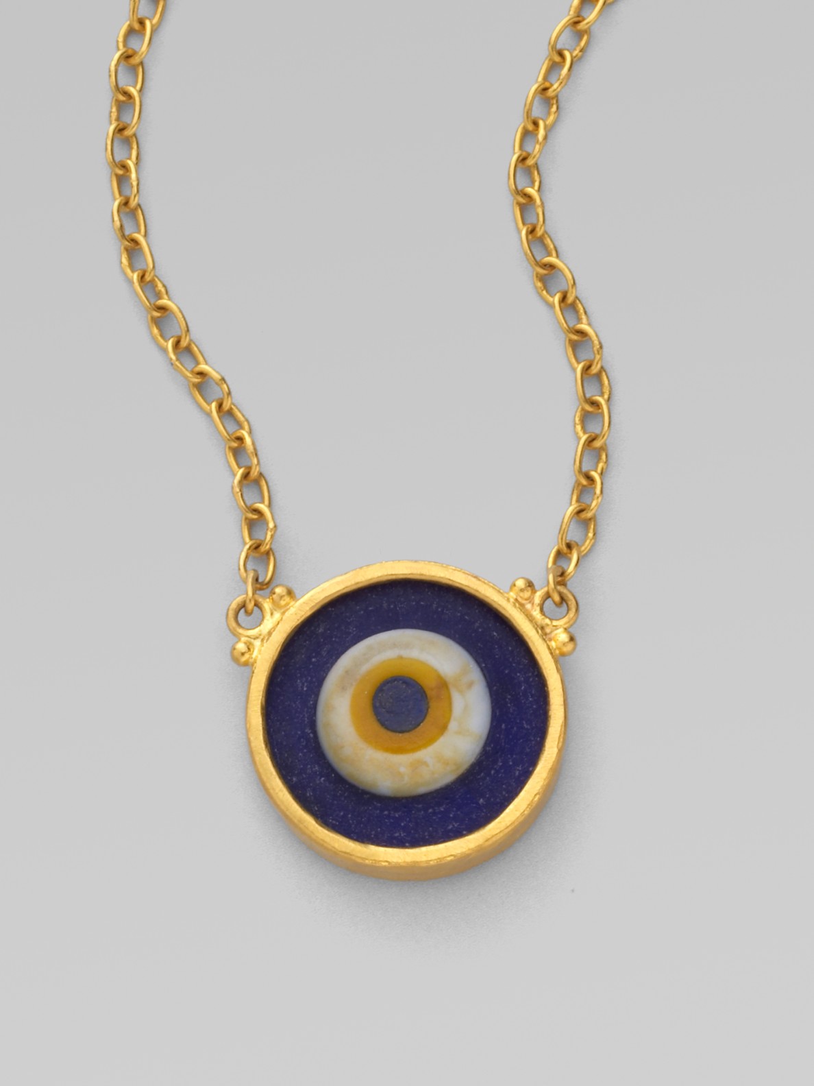 Gold Evil Eye Pendant Gurhan 24k Gold Evil Eye Pendant Necklace in Metallic - Lyst
