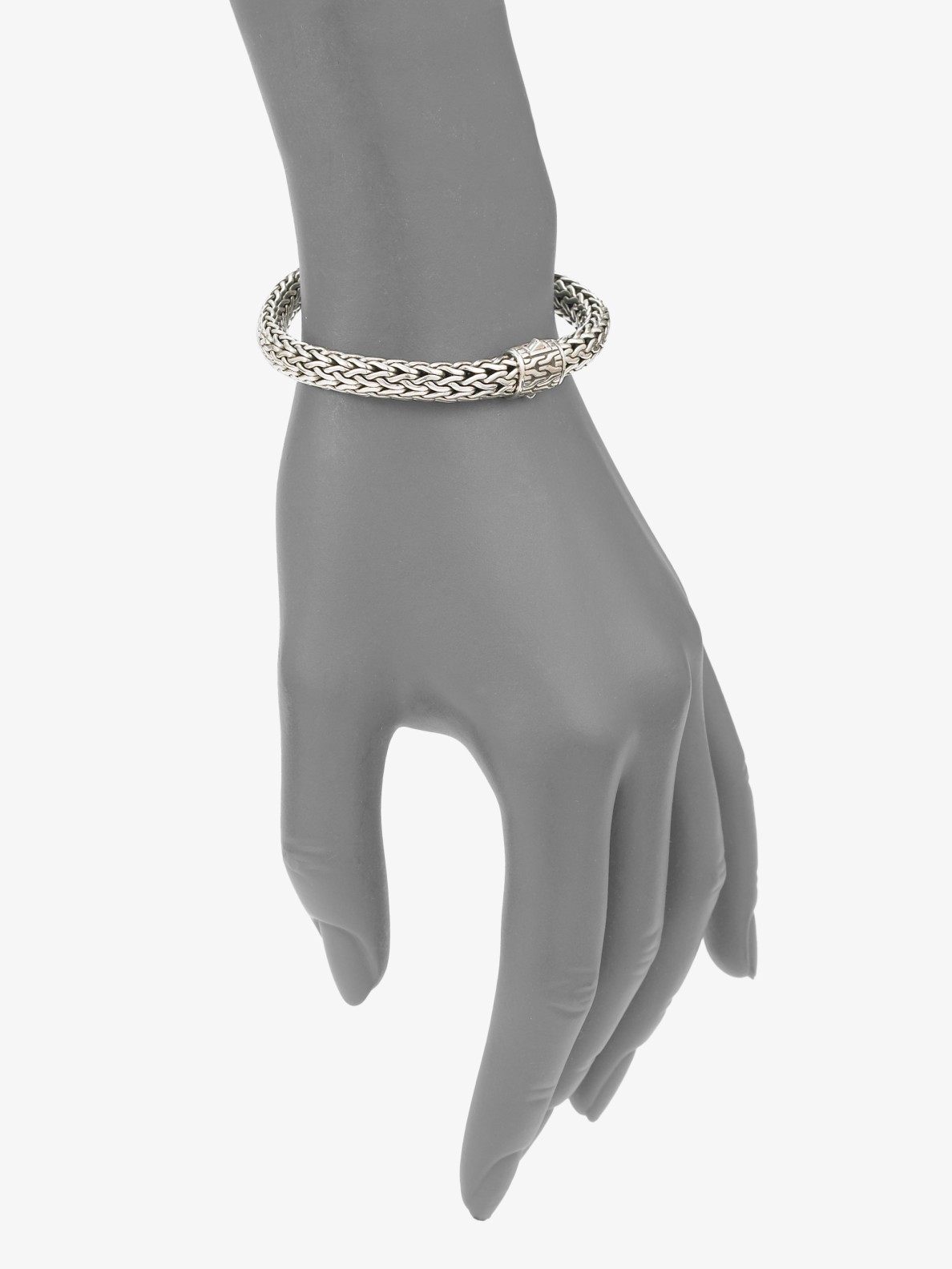 John Hardy Classic Chain Sterling Silver Medium Bracelet in Metallic - Lyst