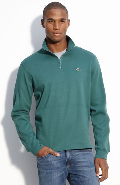 Lacoste Half Zip Sweater in Green for Men (dandelion stem green) | Lyst