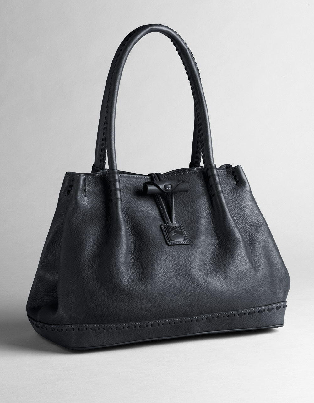 Dooney & Bourke Medium Double Handle Toggle Handbag in Black - Lyst