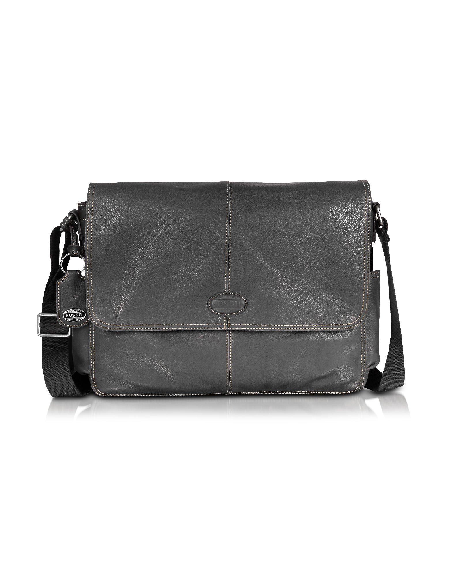 Lyst - Fossil Desperado Ew - Leather Laptop Messenger Bag in Black for Men