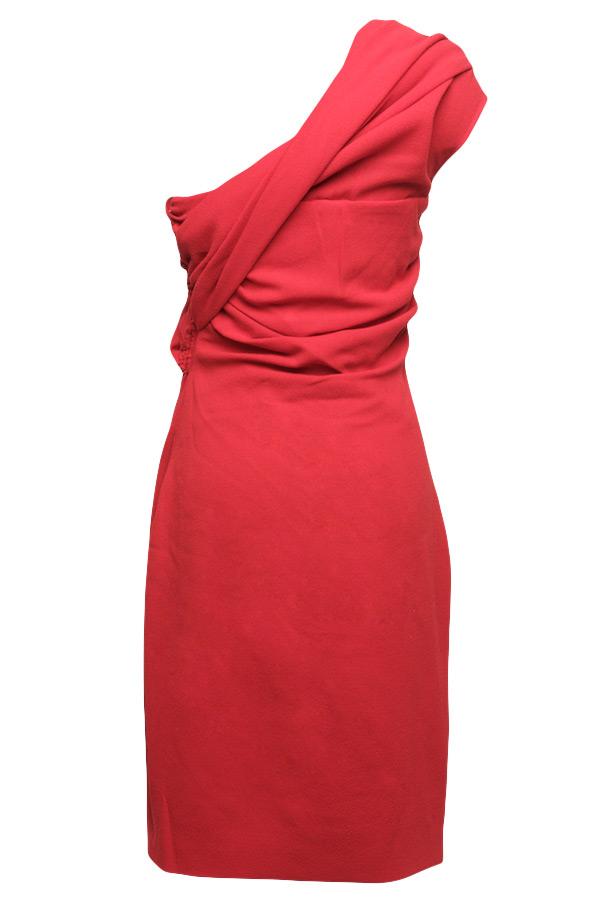 Lyst - Giambattista valli One-shoulder Bustier Dress in Red