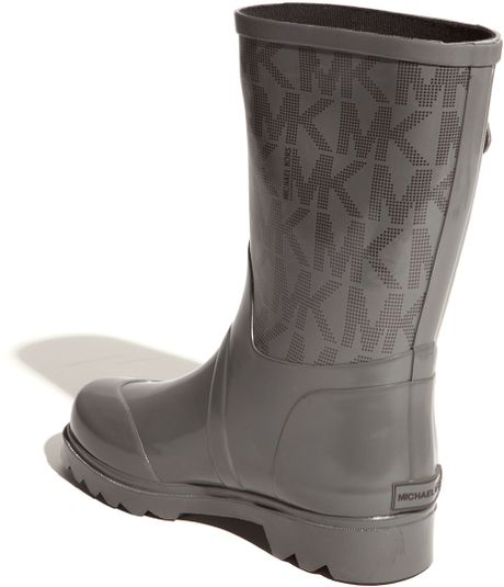 Michael Michael Kors Mid-high Rain Boots in Gray (slate) | Lyst