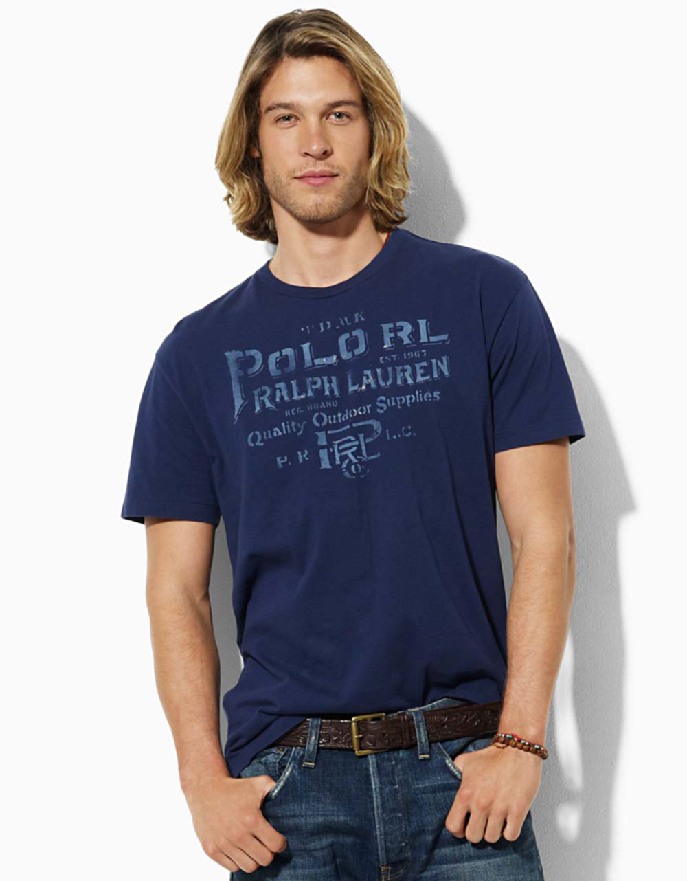 Polo Ralph Lauren Classic-fit Outdoor Supplies T-shirt in Blue for Men ...