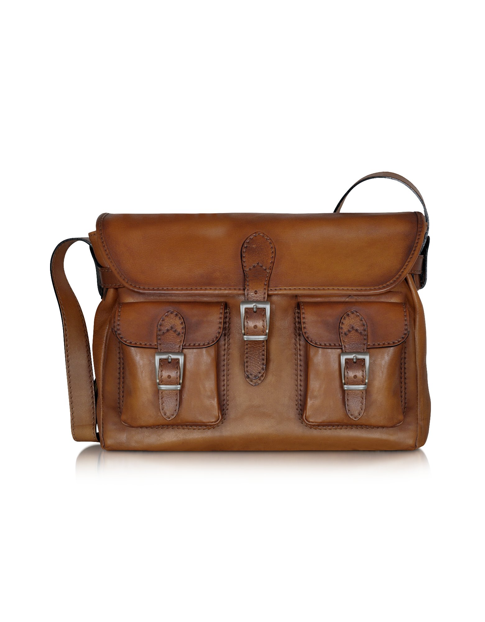 Lyst Pratesi Large Leather Crossbody Bag in Brown for Men