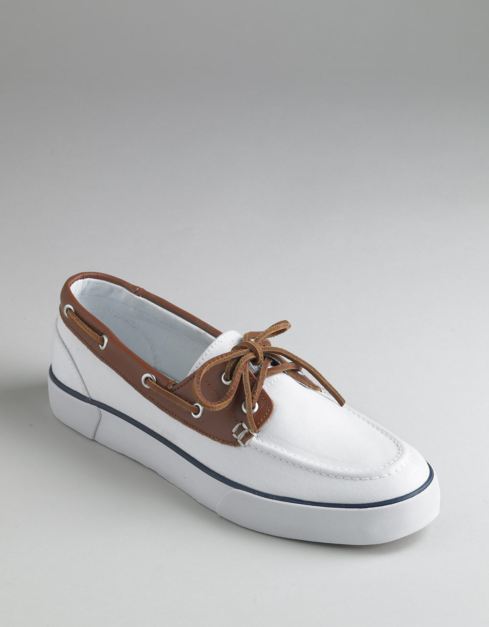 Polo Ralph Lauren Rylander Canvas Boat Shoes in White for Men - Lyst