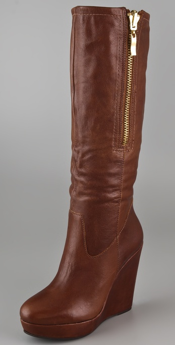 Lyst - Steven By Steve Madden Brix Wedge Boots in Brown