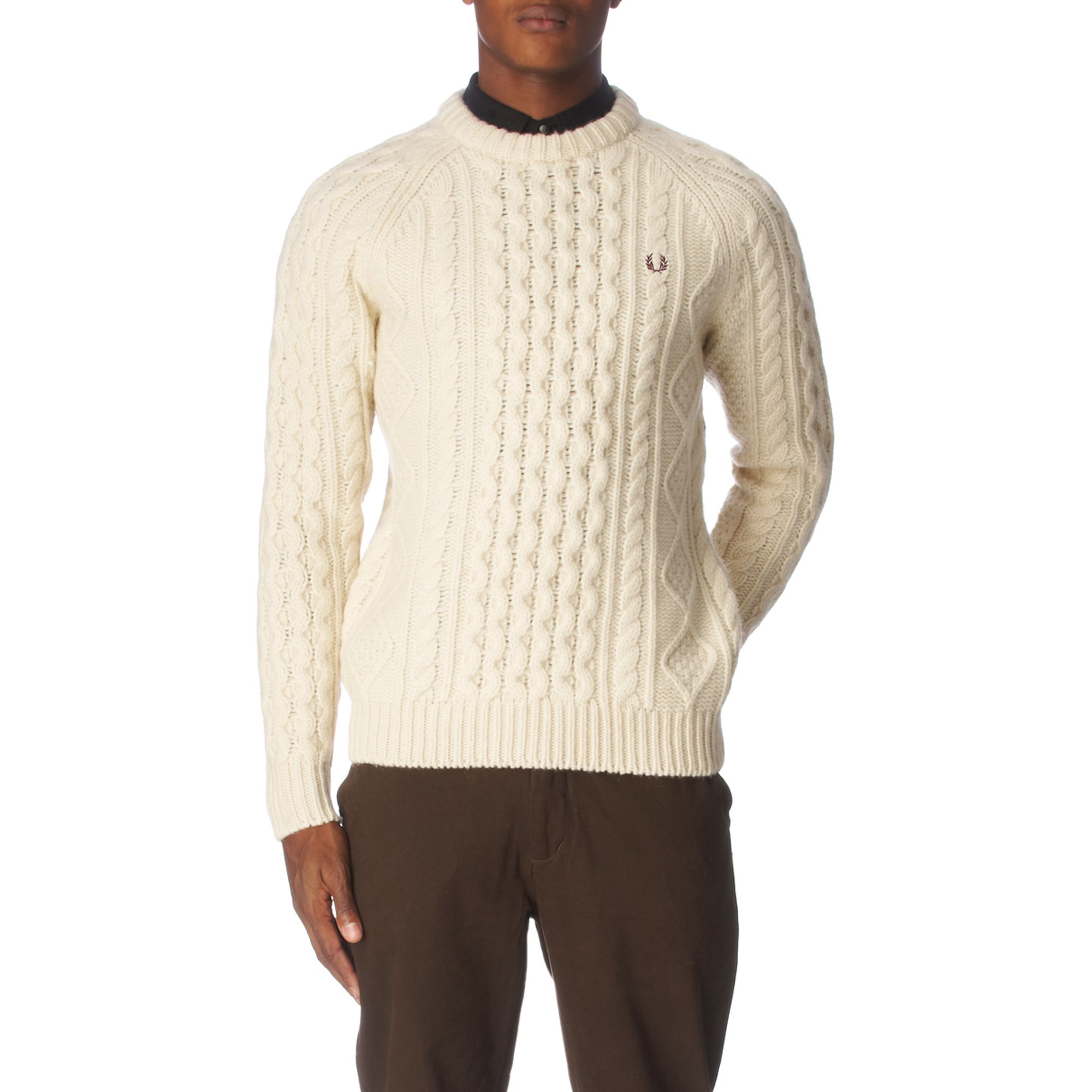 fred perry knitted sweater