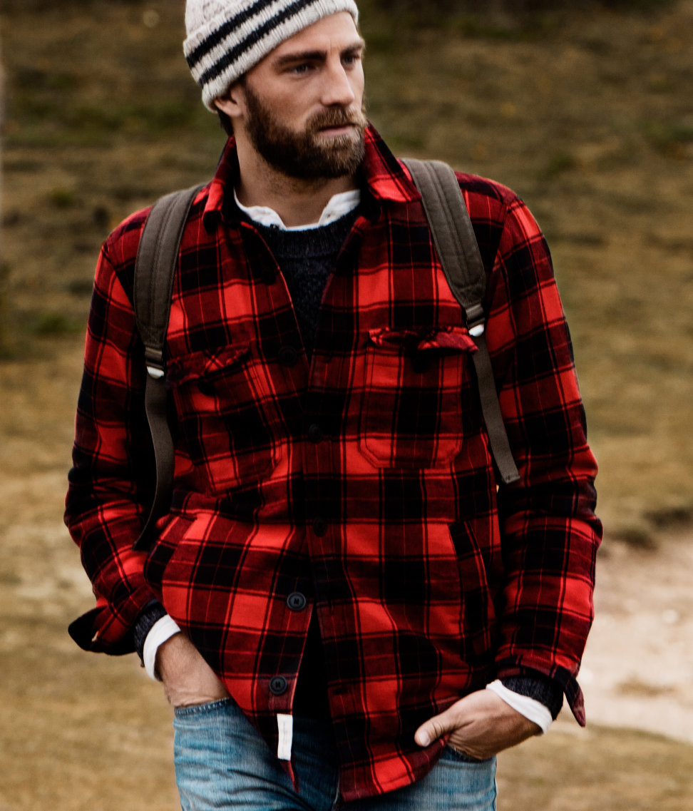 H\u0026M Flannel Shirt in Red (Black) for 