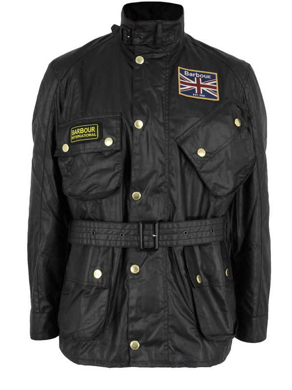 Barbour Black Union Jack International Jacket in Black for Men | Lyst